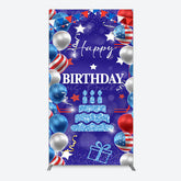 Lofaris National Flag Balloons Sweet Birthday Rectangle Backdrop